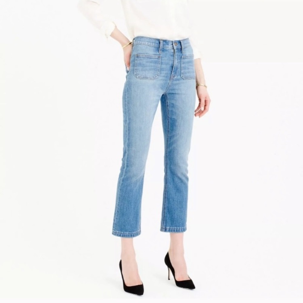 J. Crew Billie Demi Boot Crop Jeans 29